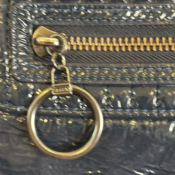 Coach Poppy navy liquid glass shoulder or tote bag - Picture 6 of 16